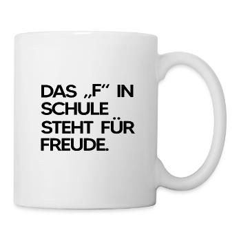Schule Klassenfahrt und Hofpause beste Schulfach - Tasse - Weiß - Rechts