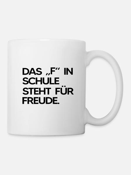 Schule Klassenfahrt und Hofpause beste Schulfach - Tasse - Weiß
