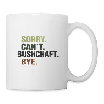 bushcraft carmoflage wildcamping survival - Tasse - Weiß - Rechts