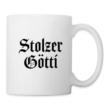 Stolzer Götti Bester Götti der Welt Patenonkel - Tasse - Weiß - Rechts