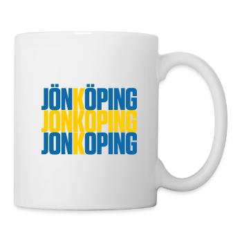 Jönköping Schweden Fahne - Tasse - Weiß - Rechts