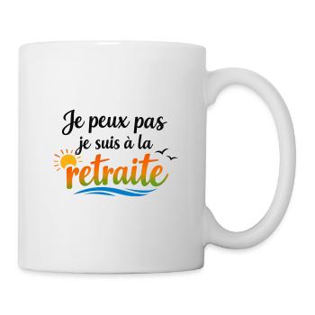 I Can't I'm Retired, Retirement Humor - Mug - white - Right