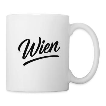 Écriture de Vienne - Mug blanc - blanc - Droite