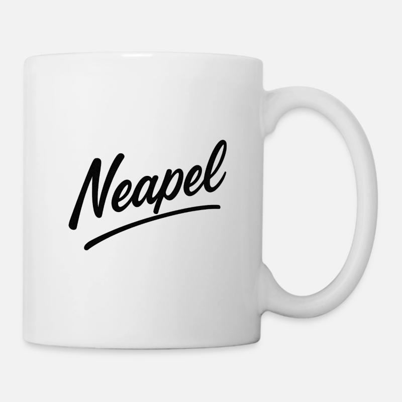 Naples Script Lettering - Mug - white