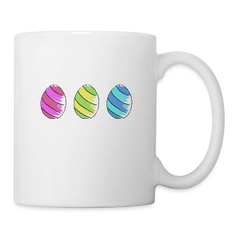 eier eggs easter easteregg ostereier ostern75 - Tasse - Weiß - Rechts