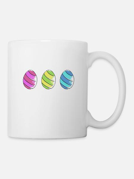 eier eggs easter easteregg ostereier ostern75 - Tasse - Weiß