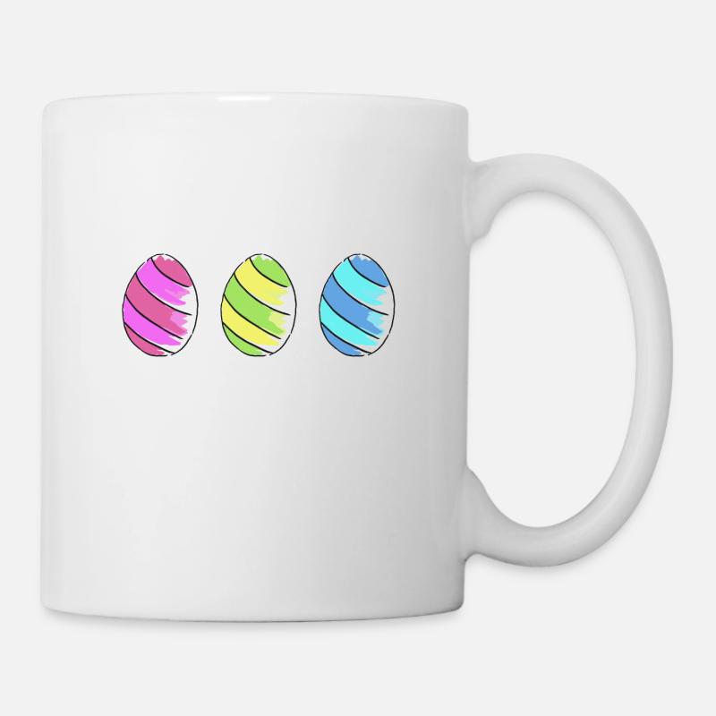 eier eggs easter easteregg ostereier ostern75 - Tasse - Weiß