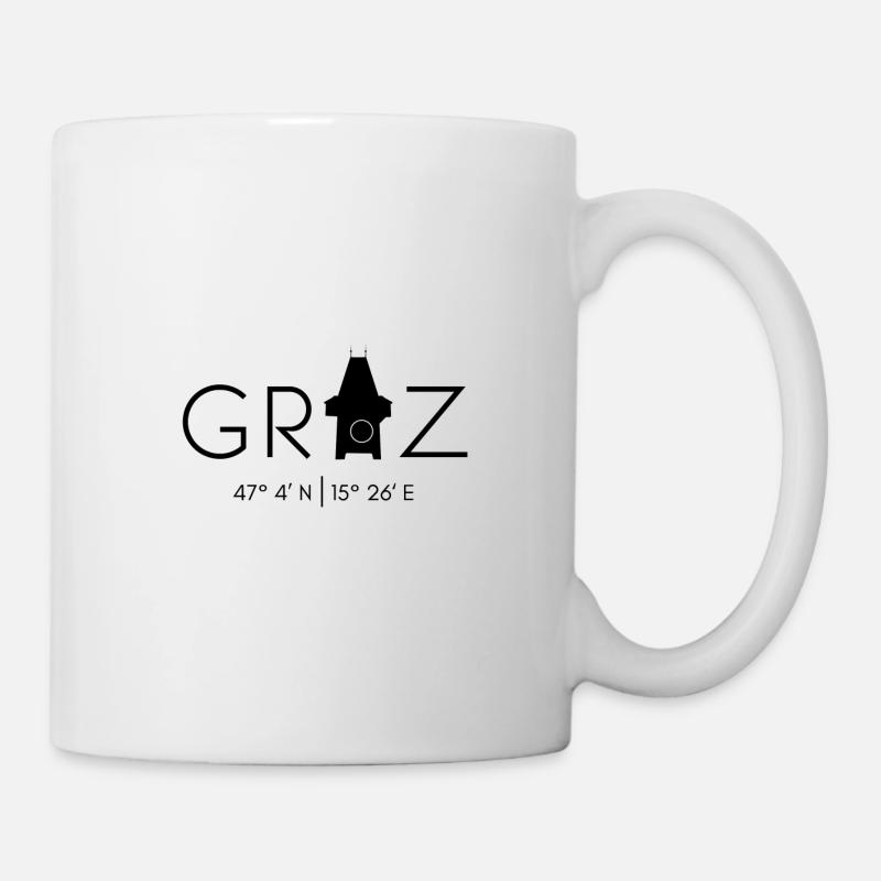 Graz - Clock Tower - Mug - white