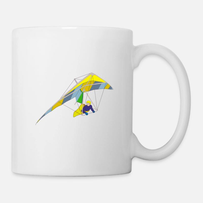 Kite flying, Hang Gliding - Mug - white