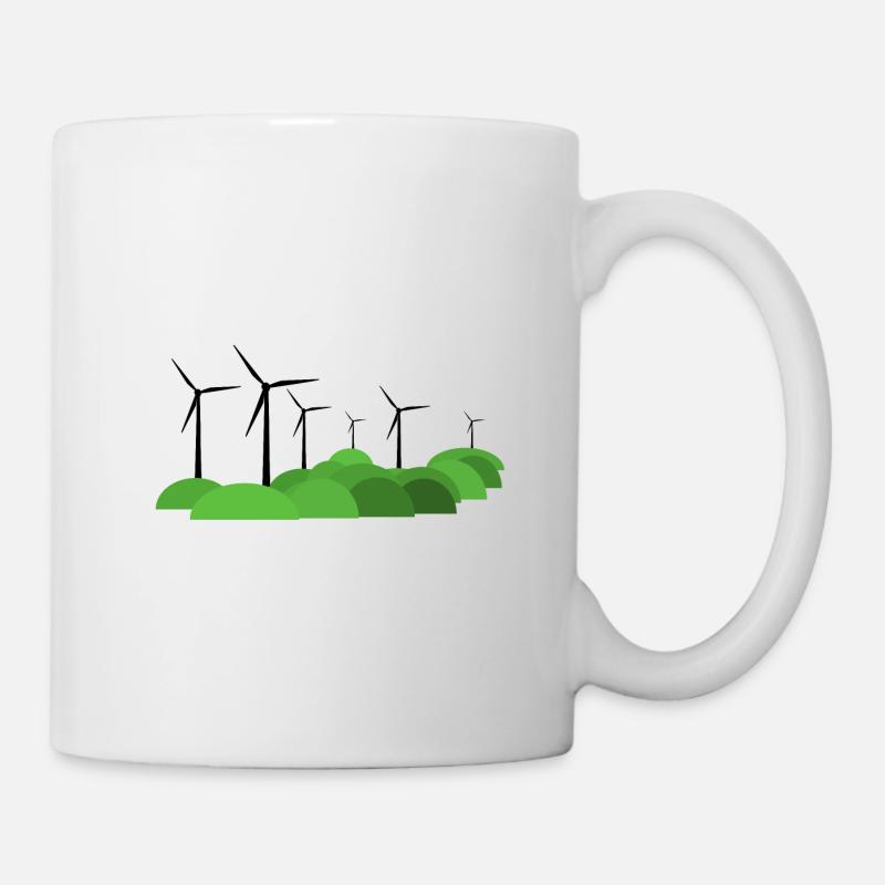 Éolien - Mug blanc - blanc