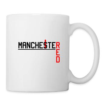 Manchester Fussball - Tasse - Weiß - Rechts
