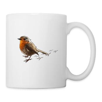 cheeky robin - Mug - white - Right