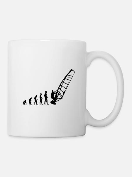 Planche à voile Surf de windsurf - Mug blanc - blanc