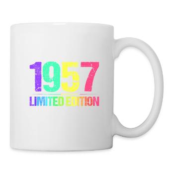 1957 Limited Edition Jahrgang 57er Retro Jahrgang - Tasse - Weiß - Rechts