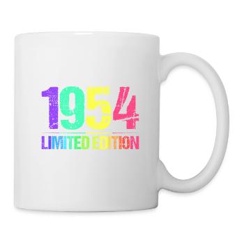 1954 Limited Edition Jahrgang 54er Retro Jahrgang - Tasse - Weiß - Rechts