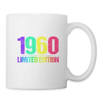 1960 Limited Edition Jahrgang 60er Retro Jahrgang - Tasse - Weiß - Rechts