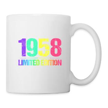 1958 Limited Edition Jahrgang 58er Retro Jahrgang - Tasse - Weiß - Rechts