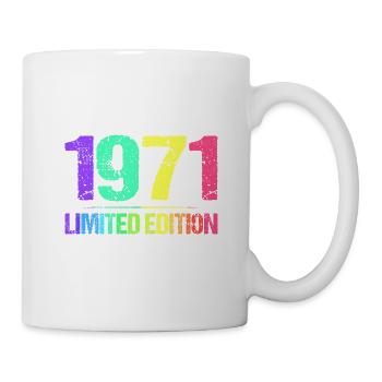 1971 Limited Edition Jahrgang 71er Retro Jahrgang - Tasse - Weiß - Rechts