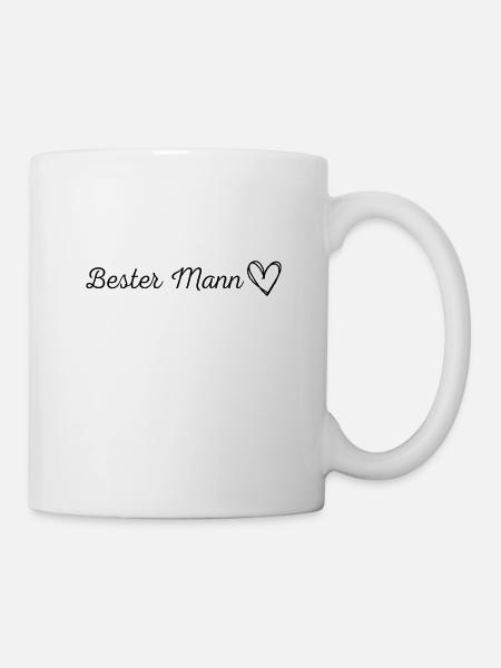 Bester Mann Design - Tasse - Weiß