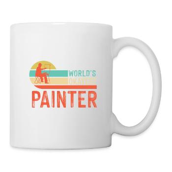 Peintre et vernisseur, le métier le meilleur et le plus ennuyeux - Mug blanc - blanc - Droite