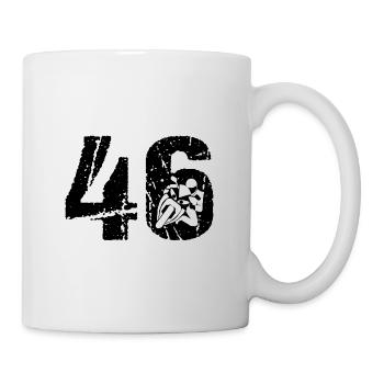 46 Moto Vintage Biker Motorcycle - Mug - white - Right