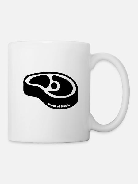 Proof of Steak - Tasse - Weiß