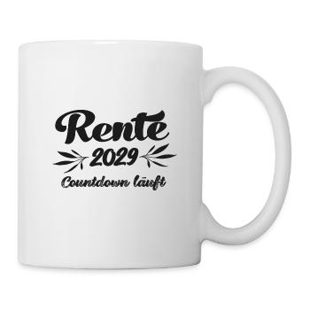 Rentner 2029 Countdown läuft Rente 2029 Ruhestand - Tasse - Weiß - Rechts