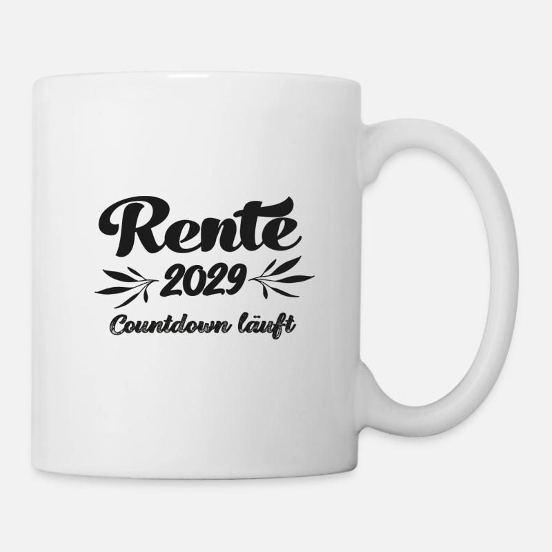 Rentner 2029 Countdown läuft Rente 2029 Ruhestand - Tasse - Weiß