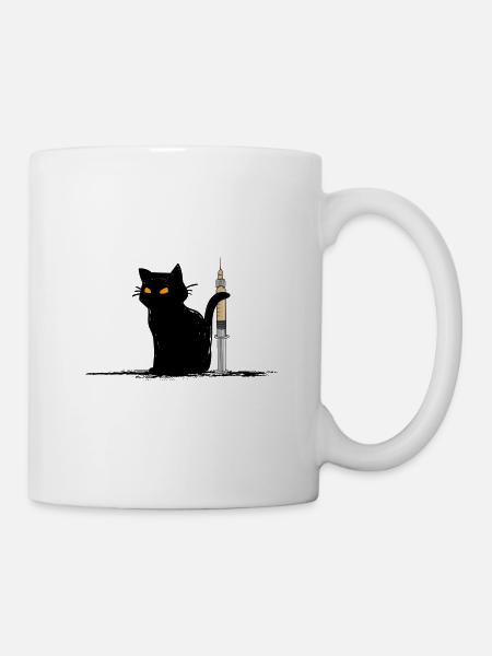 Krankenschwester-Katze Medizin nurse Pflededienst - Tasse - Weiß