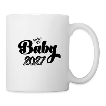 Baby 2027 Born 2027 Pregnancy 2027 - Mug - white - Right