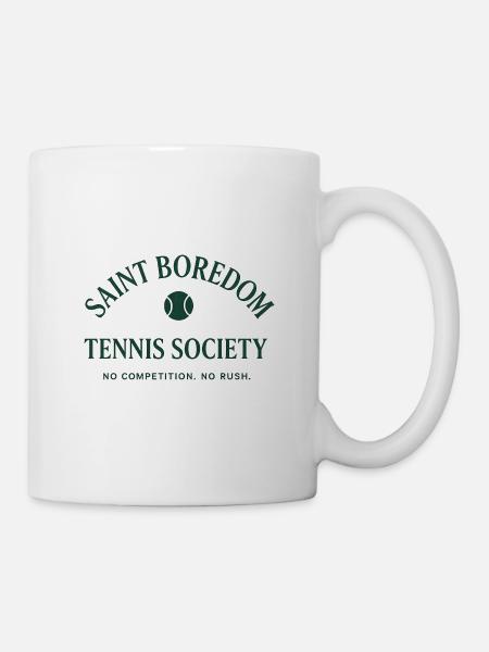 Saint Boredom - Société de tennis - Mug blanc - blanc