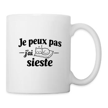 I can't I took a nap – Humor relaxing relax - Mug - white - Right