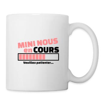 mini nous en cours - Mug blanc - blanc - Droite