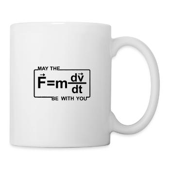 May the force be with you - science shirt - Mug - white - Right