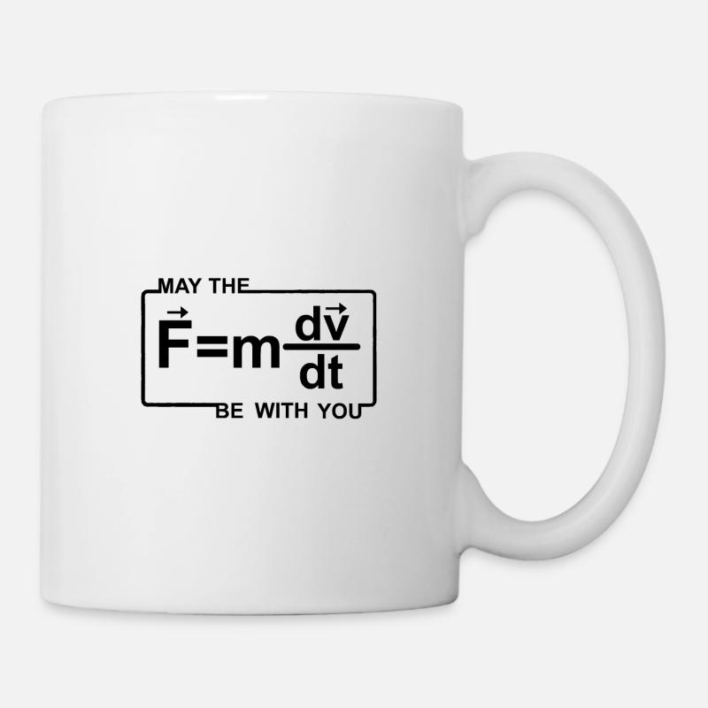 Que la force soit avec toi - chemise science - Mug blanc - blanc
