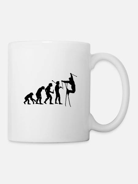 Evolution Ski T-Shirt - Tasse - Weiß