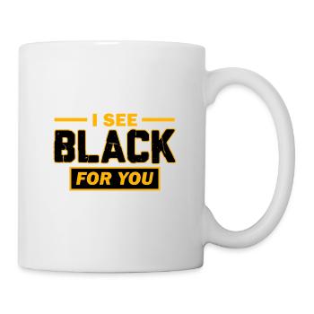 Je vois du noir pour toi. - Mug blanc - blanc - Droite