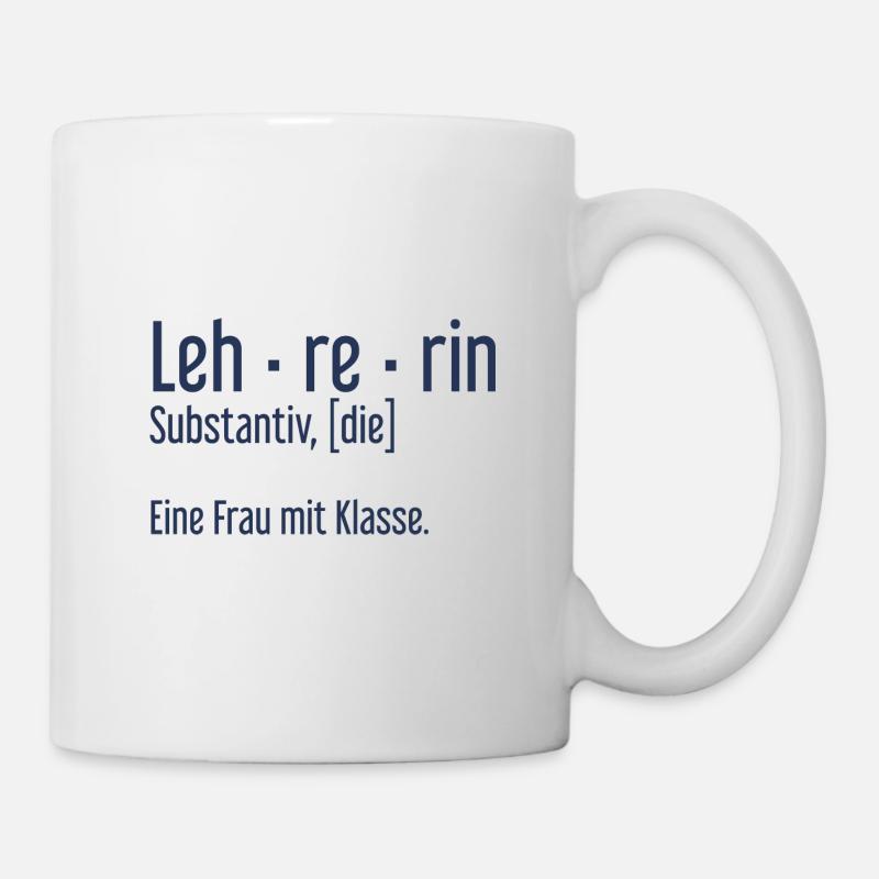 Lehrerin Lehrerinnen Schule Pädagogin Unterricht - Tasse - Weiß