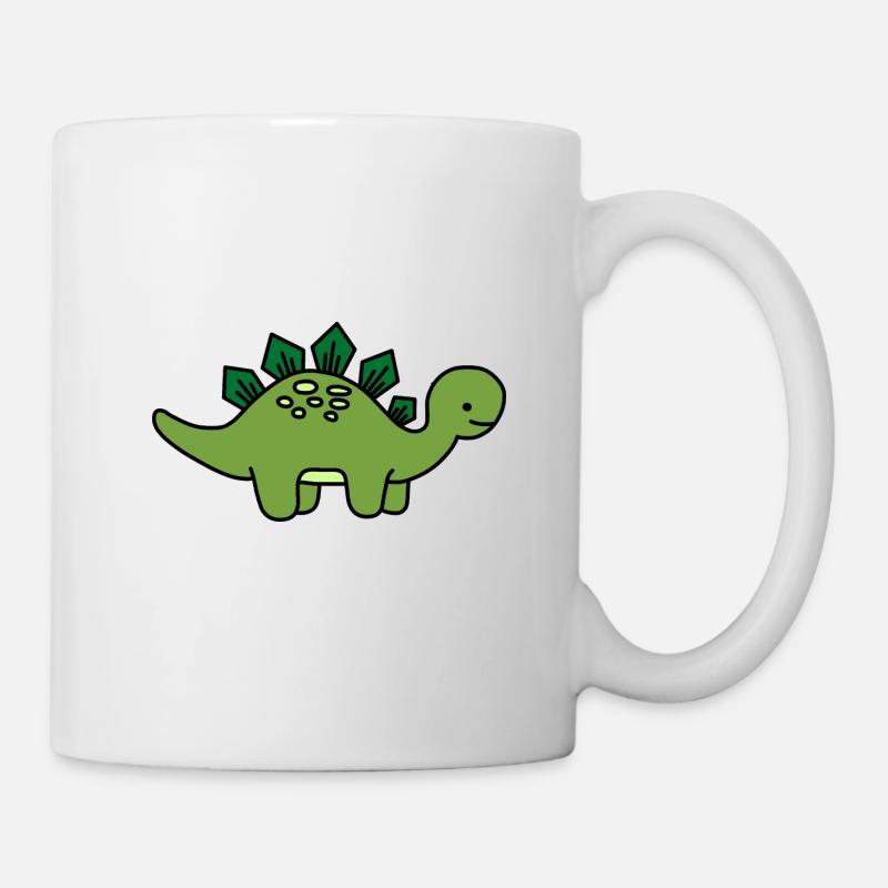 Dino Kind Stegosaurus - Tasse - Weiß