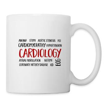 cardiology cloud - Mug - white - Right