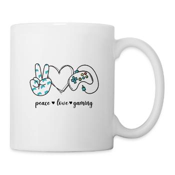 Jeu Peace Love - Mug blanc - blanc - Droite