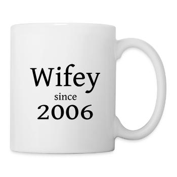 Wifey since 2006 für den Partner - Tasse - Weiß - Rechts