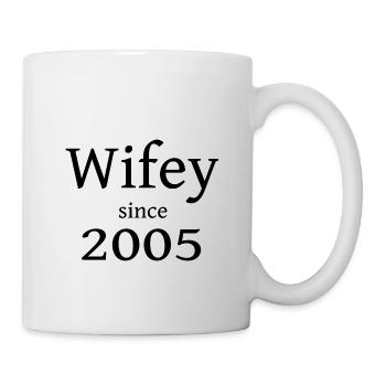 Wifey since 2005 für den Partner - Tasse - Weiß - Rechts