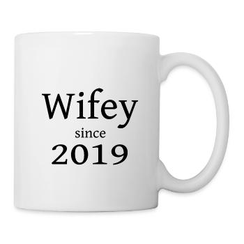 Wifey since 2019 für den Partner - Tasse - Weiß - Rechts