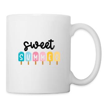 ICE ÉTÉ DOUX VOYAGE VACANCES PLAGE PALM LAKE MOTIF - Mug blanc - blanc - Droite