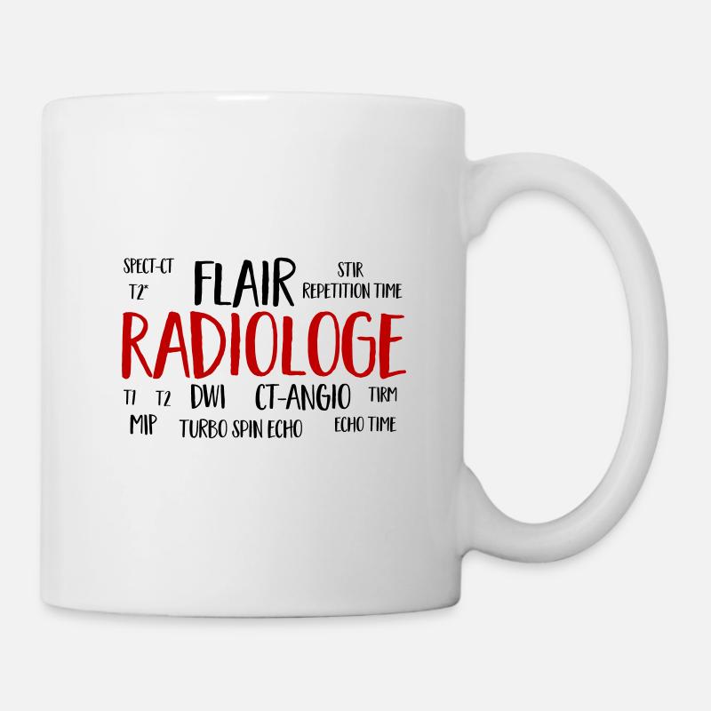radiologe wolke - Tasse - Weiß