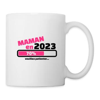 maman en 2023 veuillez patienter - Mug blanc - blanc - Droite
