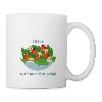 There we have the salad - Mug - white - Right