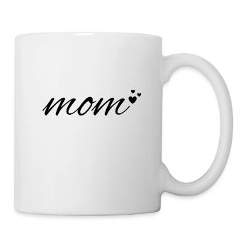 Mom Tshirt und Sweatshirt mit Herz, Mom Tasse - Tasse - Weiß - Rechts