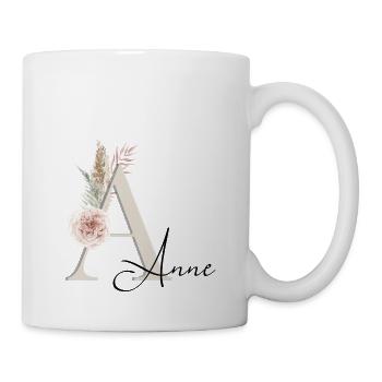 Anne Name Boho - Tasse - Weiß - Rechts